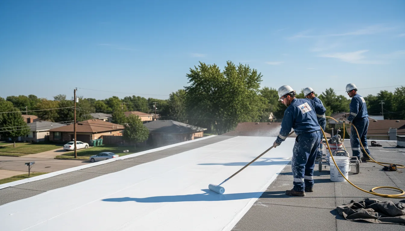 Commercial roof coating in Clayton, MI near me
